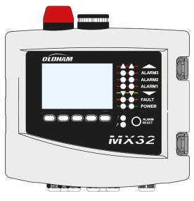 The different Versions The MX 32 controller is available in 3 versions: 1 line, 2 lines, Bridge Version (2 channels) for direct monitoring of Wheatstone bridge flammable gas detectors.