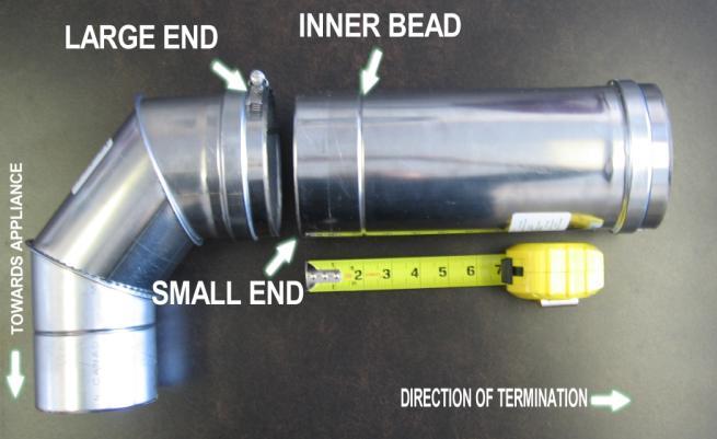JOINT PROCEDURE (see illustration #1 and images 1, 2 & 3 below) The female end of each Z-Vent III component incorporates a silicone sealing gasket.