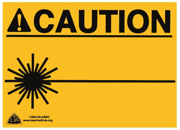 Additionally, NOTICE signs are required for Class 3B and Class 4 lasers during