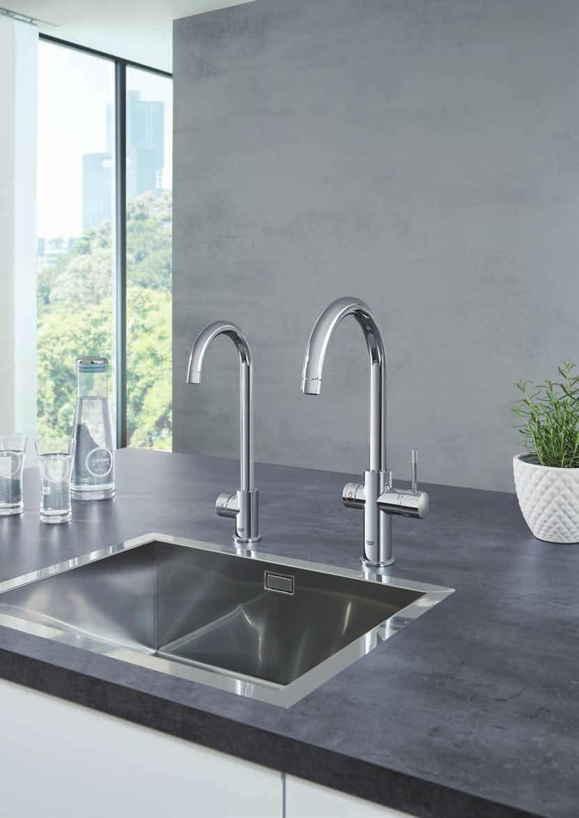GROHE KITCHEN SINKS WATERSYSTEMS PERFECT MATCH WITH GROHE WATERSYSTEMS DESIGNED TO LOOK BEAUTIFUL IN YOUR KITCHEN Discover the new dream for your kitchen and combine our kitchen sinks with GROHE