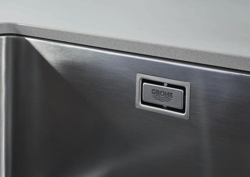 GROHE KITCHEN SINKS QUALITY THAT LASTS A LIFETIME GROHE s reputation for quality of course extends to every sink in our range. With steel thicknesses ranging from 0.