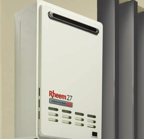 RHEEM CONTINUOUS FLOW GAS HOT WATER CONTINUOUS HOT WATER WHEN YOU NEED IT WITH RHEEM YOU RE IN CONTROL Rheem delivers added safety by putting you in control of the hot water in your home.