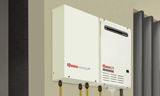 GAS 5-6 ENERGY RATING 1-6 PEOPLE 12-54 L/MIN CAPACITY 10 YEAR WARRANTY 22 WHY RHEEM CONTINUOUS FLOW?