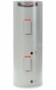 Interconnecting design fits onto a standard outdoor electric water heater footprint. Suitable for cold climates. 551310 1. warm air enters 3. cool water enters from the tank 5.