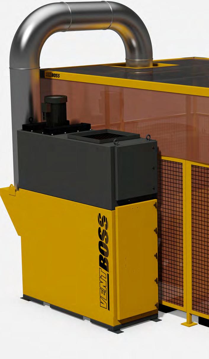 SERIES 400 CARTRIDGE COLLECTORS These heavy-duty filtration units can be connected via ductwork to provide efficient fume extraction for multiple manual or robotic welding stations.