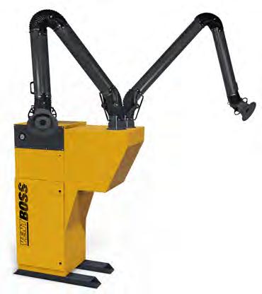 model provides high-efficiency extraction for a single manual weld station.