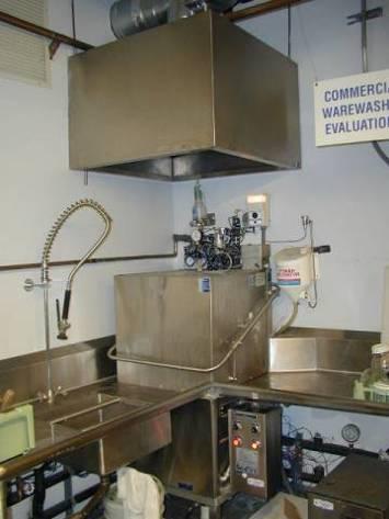 Turn off dish machine exhaust hood and tank heater when kitchen is