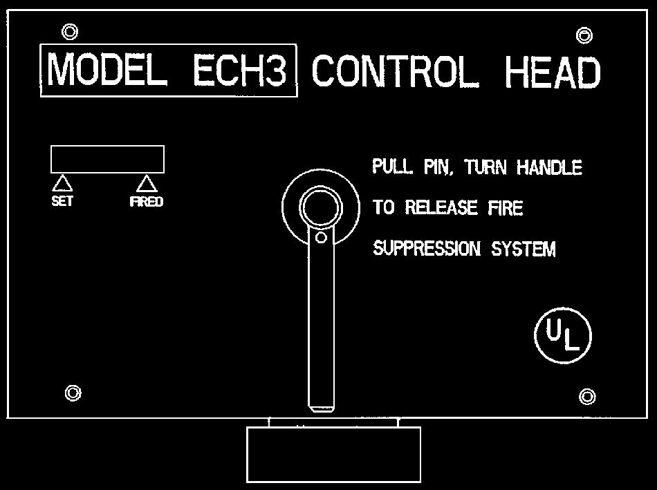 SECTION II UL EX 1727 Page 2-3 Components MODEL ECH3 ELECTRIC CONTROL HEAD The Model ECH3 electric control head is an electrically operated control head which can be connected to the A-15/25/35/50/70