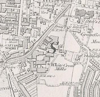 North of the canal, the roughly triangular area south of the Dalton Square grid and east of Thurnham Street was largely undeveloped until the late 19 th century; it was an open space called Prince