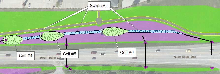 Planning Criteria Drainage Area Bioswales are suited to both small and large drainage