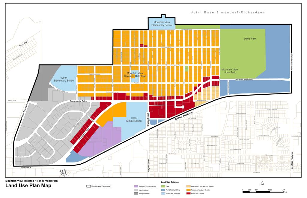 Map 10: Mountain View Targeted Neighborhood Plan - Land Use Plan
