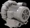The compressor and motor are constructed as a unit for mechanical simplicity and maximum structural integrity.