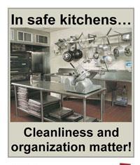 Keep pets out of kitchen!
