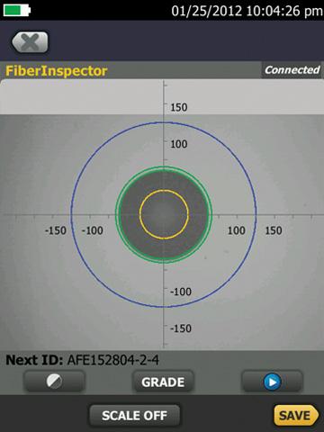 FiberInspector probe OptiFiber Pro s video inspection system examines patch cords and patch panel bulkheads to avoid the number one cause of fiber link failure contamination.