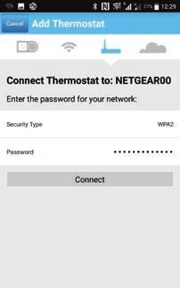 home WiFi network from the list and enter your password.
