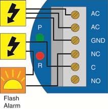 ELECTRICAL (continued) Step Five Flash Alarm Output (LVCN 100 series): With the Flash Alarm wired NC; it can be used as a high or low level alarm, depending on the setting for the