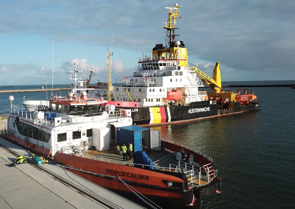 WORLD CALIMA was a Crew Transfer Vessel (CTV) carrying offshore technicians to the NSO Windfarm north of Helgoland, Germany, on a daily basis.