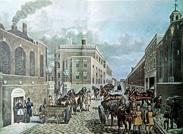 The Truman Hanbury & Buxton Brewery in London, 1842 Harrison received a number of offers to purchase his patent but he objected to the imposed conditions.