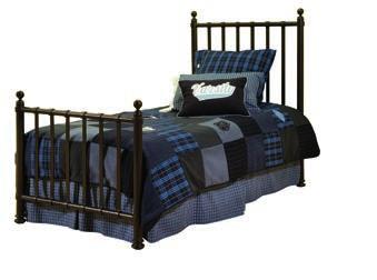 Includes Headboard, Footboard, and KD Rails 56W 82D 54H 2960-4103K Complete Panel Bed Twin 43W 80D 54H 2960-4103