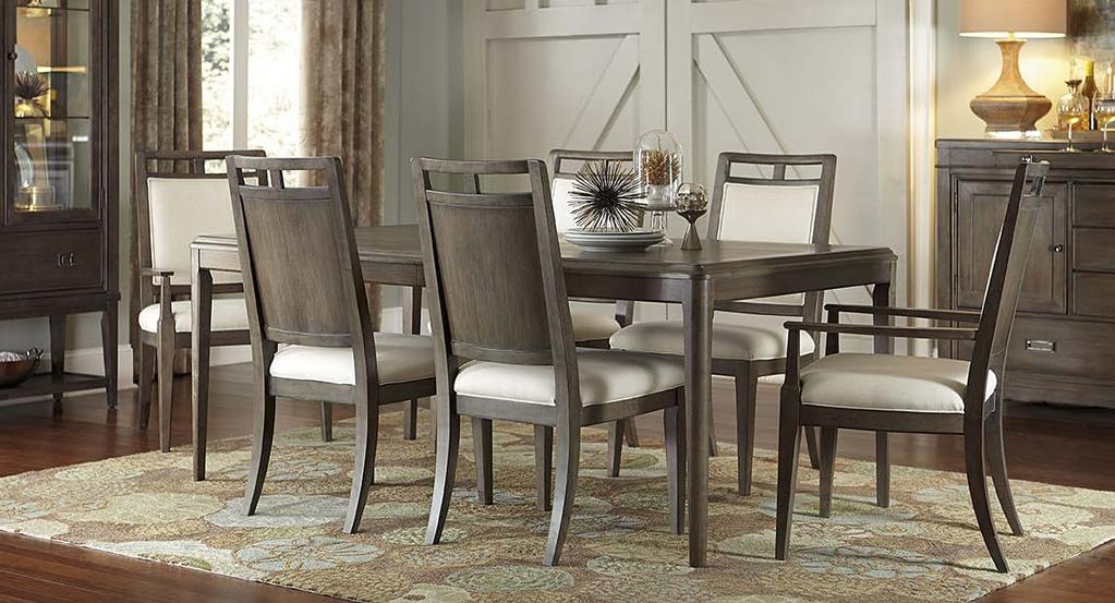 American Drew offers care-free Sunbrella performance fabric on the Wood Back Side and Arm Chairs. Sunbrella performance fabric provide superior protection with a soft, comfortable feel.
