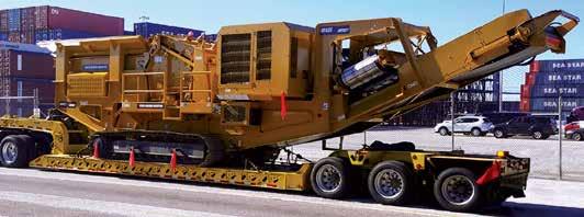 4043T Impact Crusher - Dimensions OPERATING DIMENSIONS TRANSPORT DIMENSIONS Designed for ease of transport to job site.