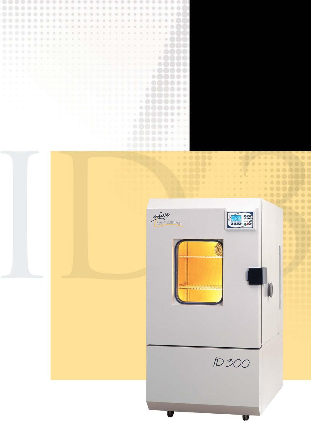 ID 300 CLIMATIC TEST CABINET Ideal design for the tests at different climatic conditions and stability, artificial aging and storage tests in industries such as electronic, automobile, automobile