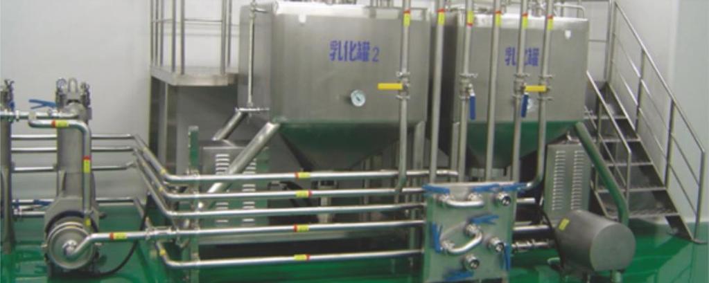 sterilizing, syrup filtration& cooling and syrup storage unit, etc.