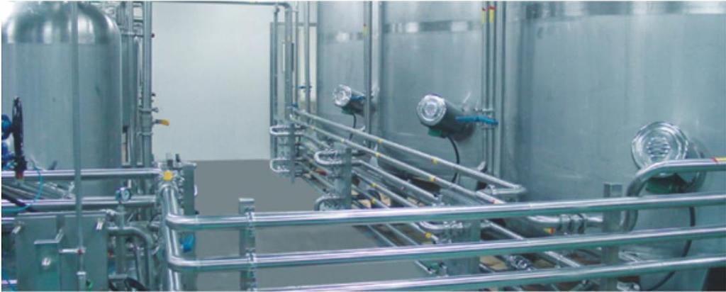 Blending system includes the following auxiliary equipment: feeding pump, filter, pipes & valves, converting plates, etc.