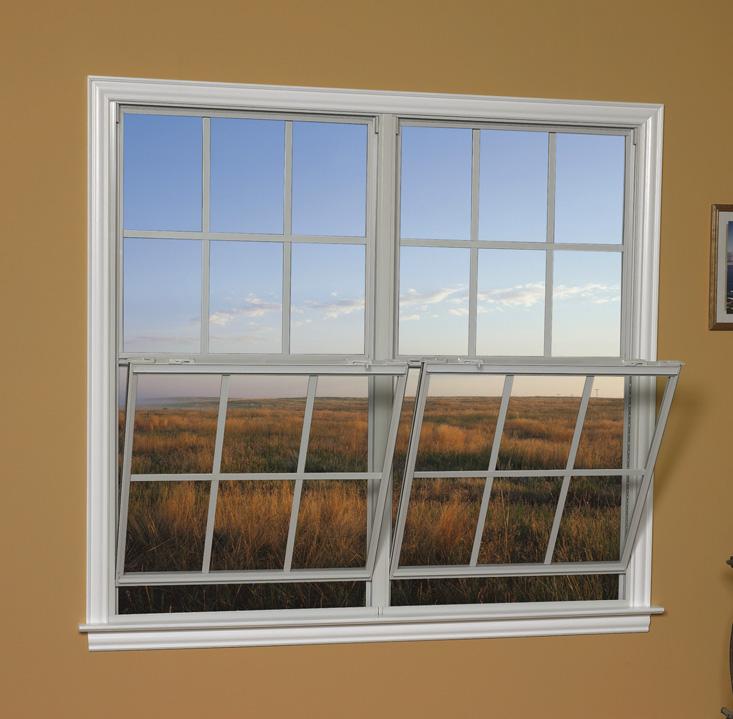 OPERATING A SINGLE OR DOUBLE HUNG WINDOW WITH TILT FEATURE To Tilt the Bottom Sash (Single-Hung and Double-Hung Windows) 2.