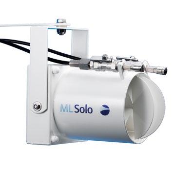 Targeted humidification The ML Solo is fitted with easily adjustable support brackets, which enable precise orientation of the units.
