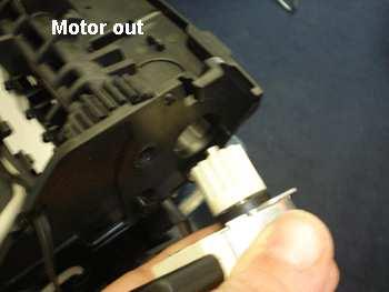 Checking the optical Sensor is located correctly and re inserting, if the sensor is out Remove