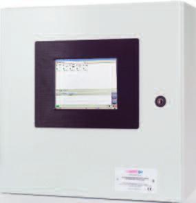 The data network cabling enables substantial reduction in costs when compared with conventional systems. The digital input and output device (DI804-M) is accommodated within the panel enclosure.