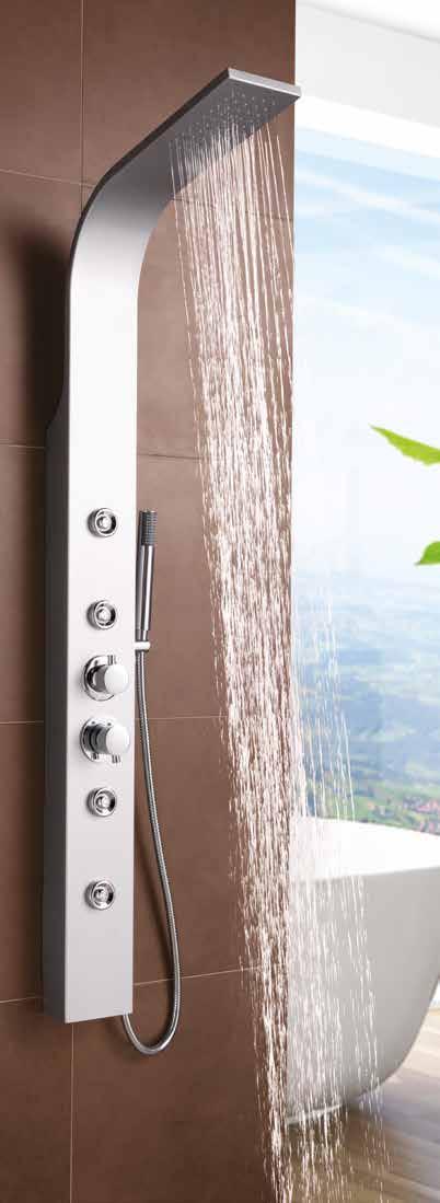 457.00 Square Thermostatic Bar Shower with Kit HP2 Slider