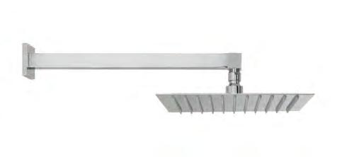 Choose between a ceiling or wall mount arm, the beautiful, large, rain head will provide a powerful, drenching shower