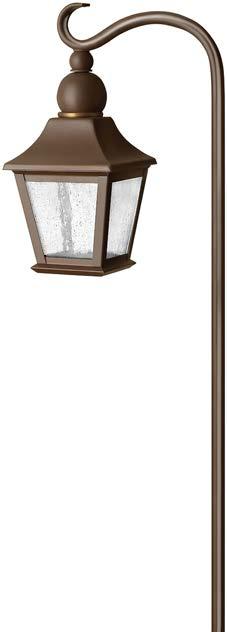 PATH AREA 1566 DZ ATWELL PATH LIGHT 8" W, 25½" H 1566 OZ ATWELL PATH LIGHT 8" W, 25½" H 1555 CB BRATENAHL PATH LIGHT 8" W, 25" H ITEM LAMP (INCLUDED) WATTAGE LED LAMP (NOT INCLUDED) FINISH