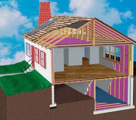 Insulation and Sealing Air Leaks C Insulation Attic Walls Insulation and Sealing Air Leaks 4 Crawl space Floors Basement