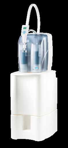 with2l/min flowrate Larger floor standing units with integral tanks Long life cartridges Simple disinfection procedures Horizontal