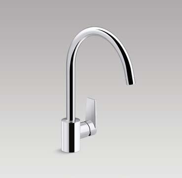 00 Aleo Single-Lever Tap (99176W-4-CP) Page 15 SINGLE-LEVER TAPS A popular look for the kitchen single-lever kitchen taps