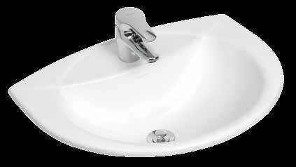 2240X-0 Odeon Self Rimming Basin (tapware is not available) 560mm self rimming basin with one or three tap holes