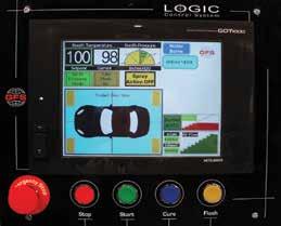 Controls CONTROL PANEL GFS offers several control panels for operating auto refinish spray booths. From the fully loaded LOGIC 4 to the more simplistic AXIOM, there's a control system for everyone.