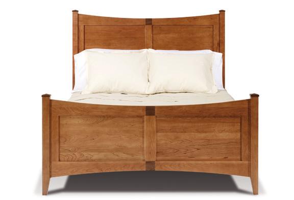 2101 North Cove Panel Bed Queen Size Bed 5/0 shown: 64-1/2W 86L 58H Headboard Ht 58H Footboard Ht 31-1/2H