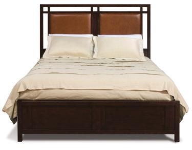 Upholstery panels are removable for easy cleaning and/or recovering 2302 Chambers Street Storage Beds Queen Size Bed 5/0 shown: 63-1/4W 88L 56H Headboard Ht - 56H Footboard Ht - 18H Slat Ht - 16H Two