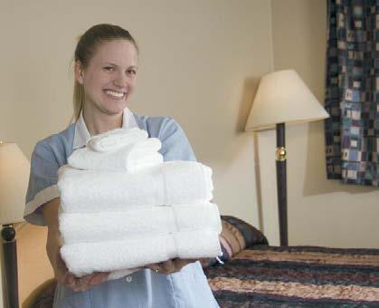Snapshots and Tips from the Industries We Serve Hospitality Hotels processing larger terry items and high quality bedding require greater flexibility and