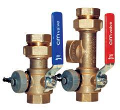 MADE ITALY Tankless Water Heater Valve Kits 460NL FIPT nion X FIPT, Copper, Press, Push Connections Designed to wk with all brands of tankless water heaters Col coded red and blue