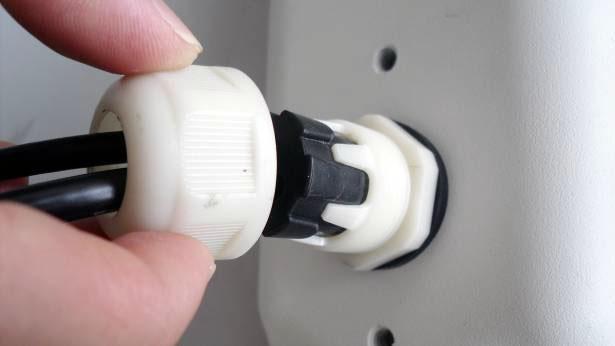 Insert the supplied silicone rubber plugs into any unused holes.