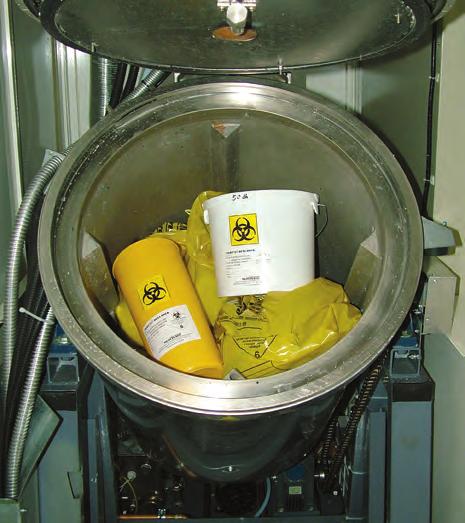 3. Waste Treatment with the ISS - The Process The ISS performs both shredding and waste steam sterilization in a single vessel.