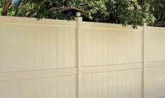 Traditional wood fence CertaGrain Texture vinyl fence in Arctic Galveston CertaGrain Texture All 3 s Available