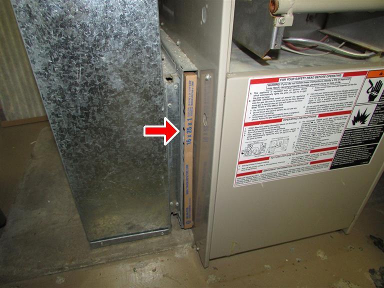 The furnace responded properly to the thermostat controls and had a low level of carbon monoxide in the flue gas. Have the furnace serviced and inspected annually.