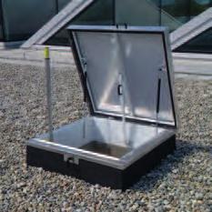uk ES-HATCH INDUSTRIAL ROOF ACCESS HATCHES Es-Hatch is our industrial roof access hatch, CE marked and certified to EN1873.