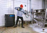 cleaning efficiency Innovative hard foam cabinet - approved for the food industry Built on powder-coated steel frame Foam cabinet also reduces the noise level Foam cabinet can be removed without